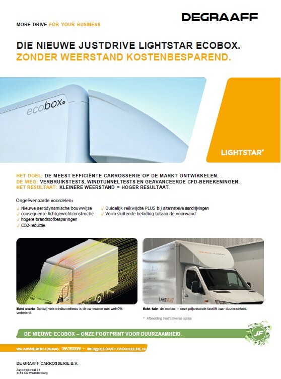 FLYER BRANDSTOFBESPARING MET DE JUSTDRIVE ECOBOX